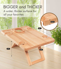 Piticco close-up of bamboo tabletop grain highlighting durable finish