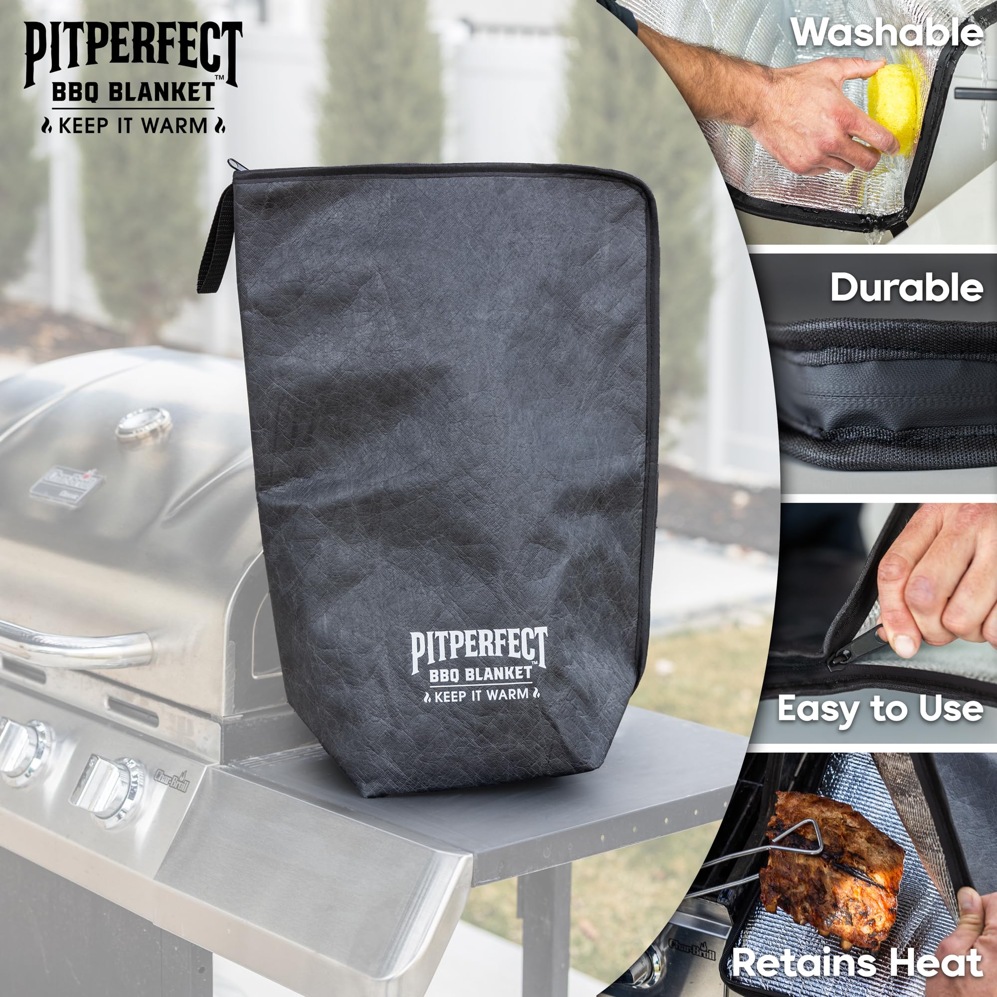 PITPERFECT butcher paper sheets included for professional wrapping