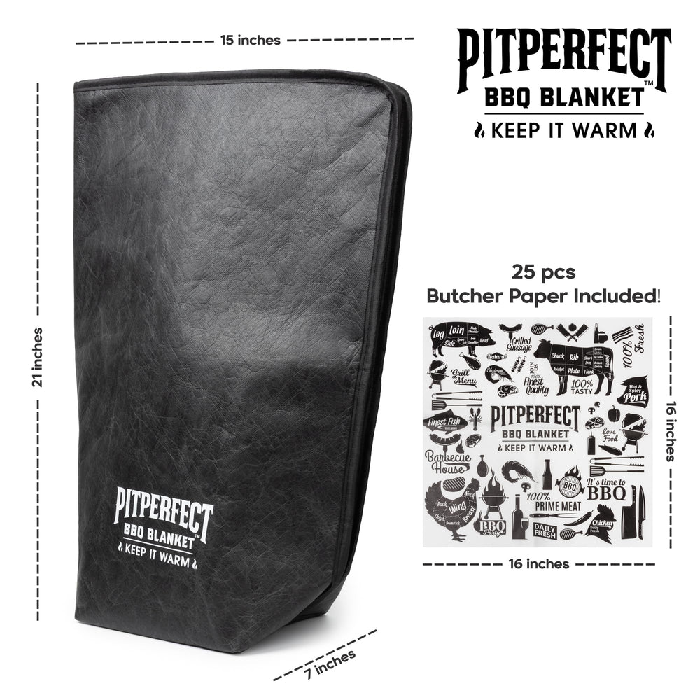 PITPERFECT interior aluminum-lined layer preserving heat and moisture