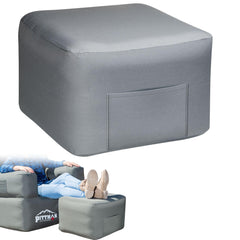 Pittman ottoman front view showing waterproof design and portable benefit