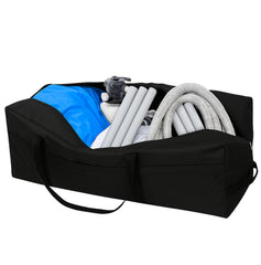 PJT front view of extra-large storage bag showing capacity and secure closure