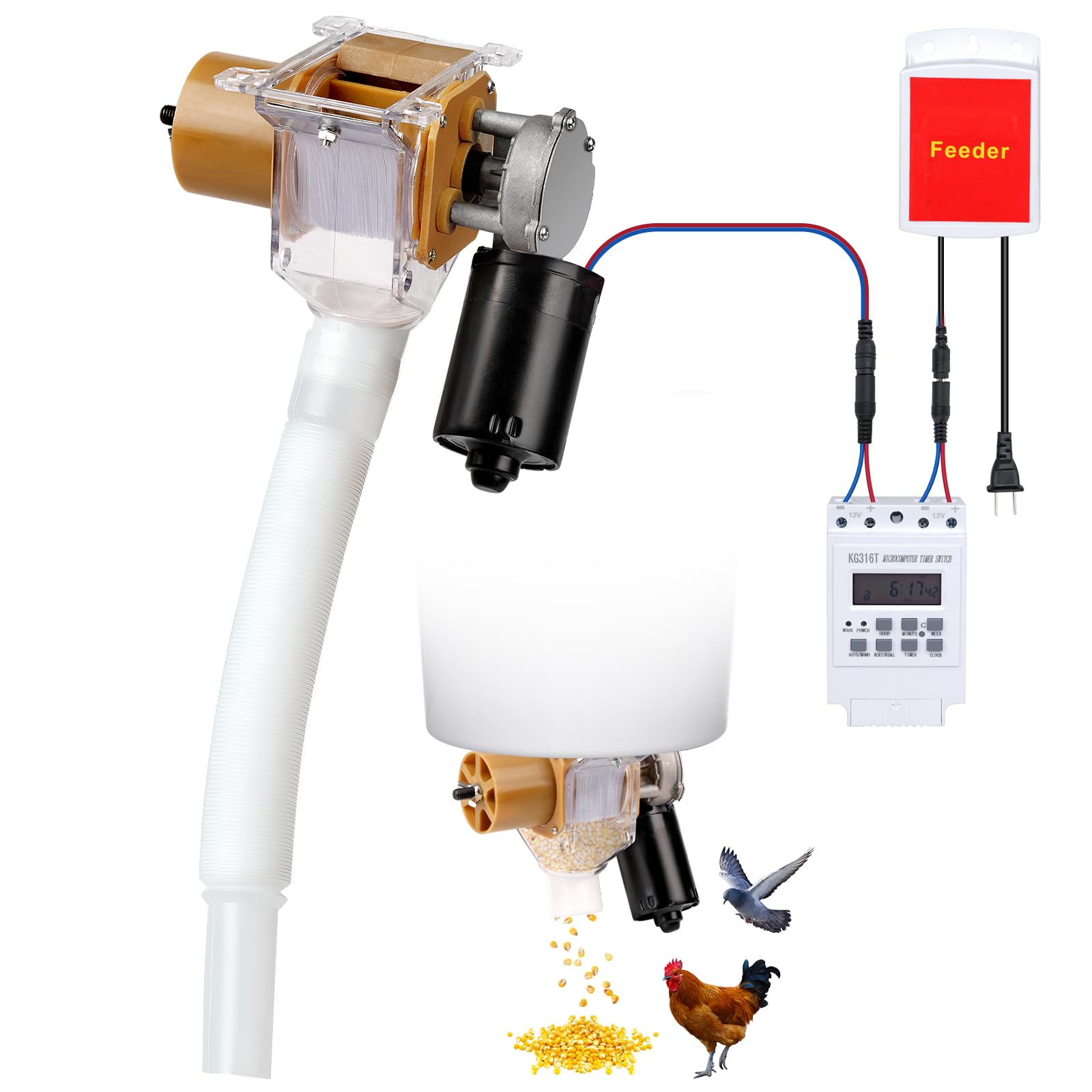 PKNYBZH front view showing feeder design and easy-access controls for reliable dispensing