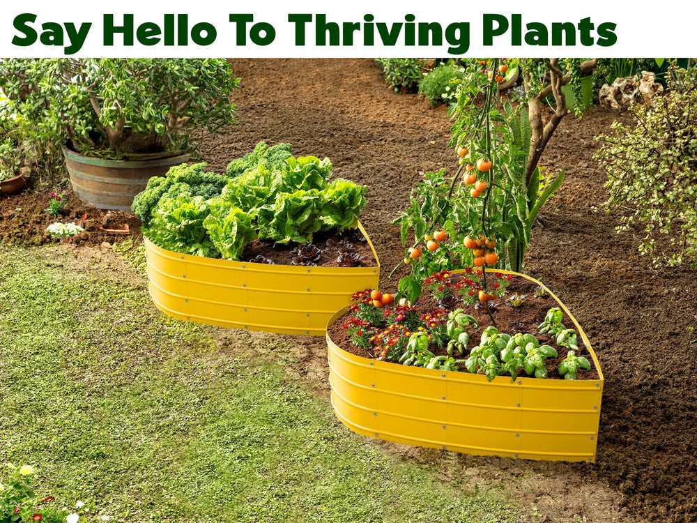 Plant & Plot raised bed in use with vegetables demonstrating productive planting