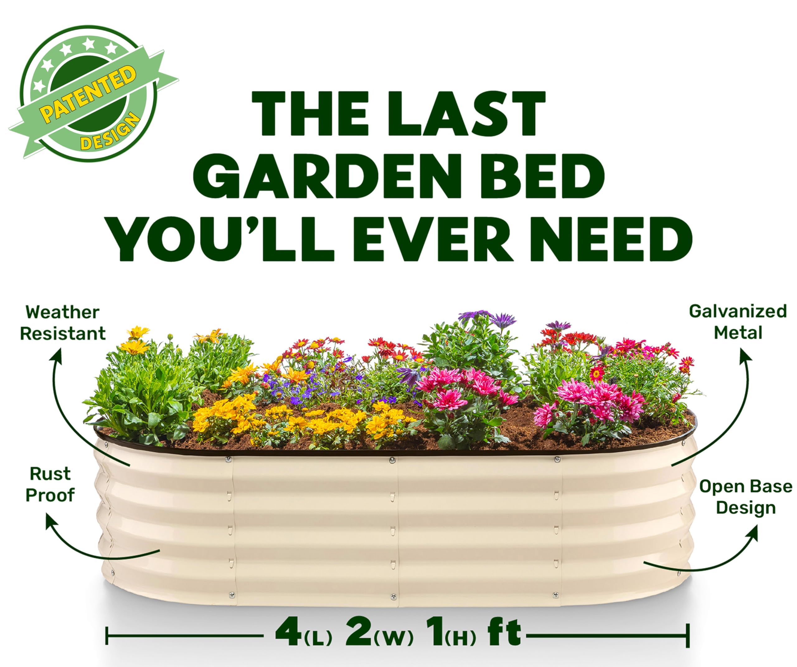 Plant & Plot beside ruler for scale showing 4x2x1 ft footprint and space planning