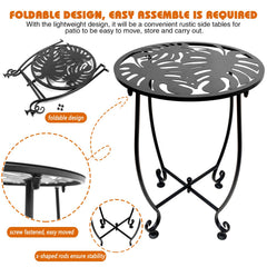 Plant Castle pair of tables on a balcony illustrating space-saving outdoor styling