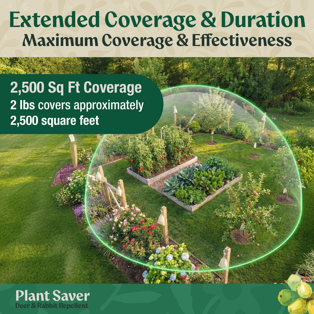 Plant Saver product label close-up listing natural ingredients and safe-use benefit