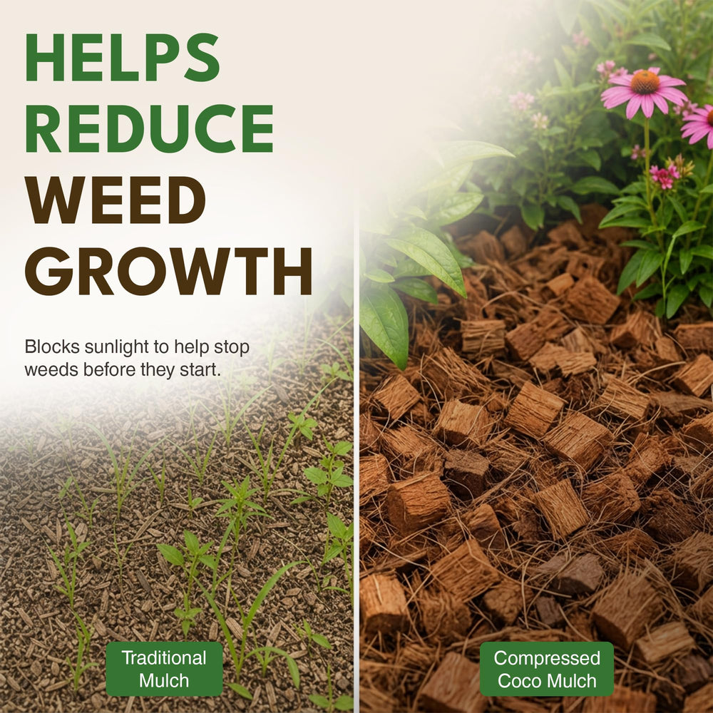 PlantBest mulch applied around a tree to conserve soil moisture and finish landscaping