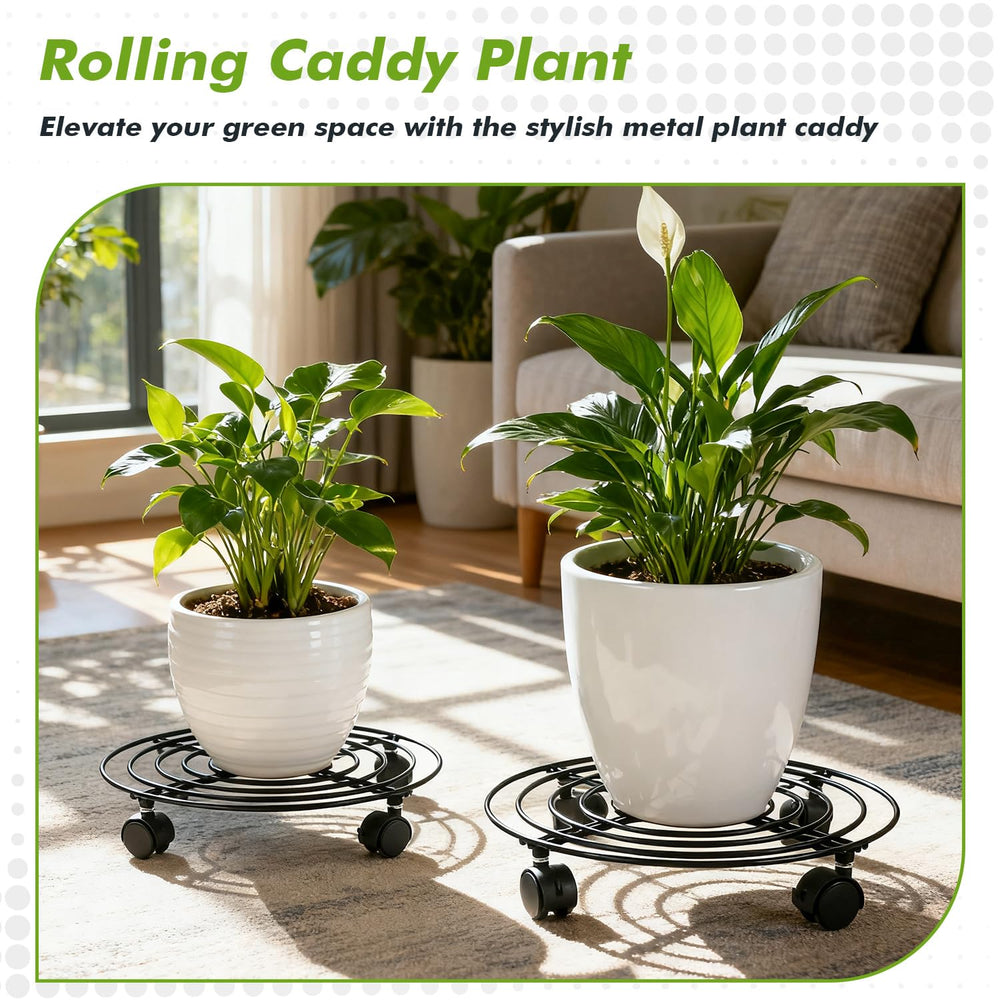 Planterhoma clear plastic saucer top view showing water-catching protection for floors