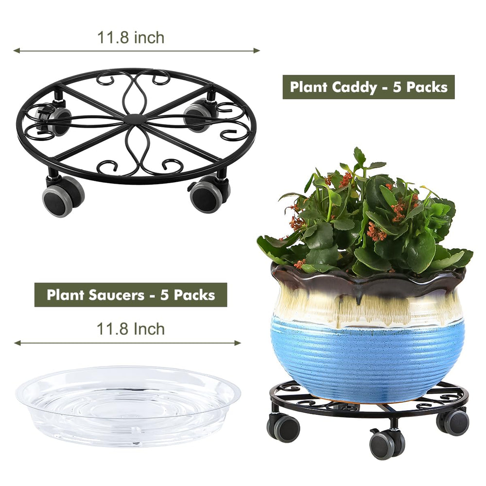 Planterhoma clear saucer detail catching runoff to keep surfaces clean