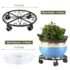 Planterhoma clear saucer detail catching runoff to keep surfaces clean