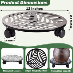 Planterhoma clear saucer catching drainage to protect surfaces from water
