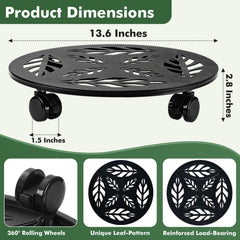 Planterhoma clear saucer under pot catching water to protect floors