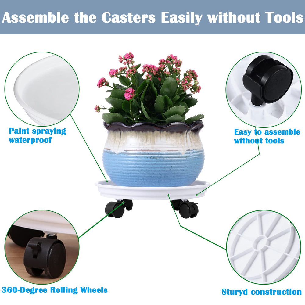 Planterhoma close-up caster detail highlighting smooth glide and durability