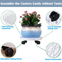Planterhoma close-up caster detail highlighting smooth glide and durability