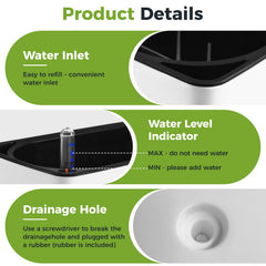 Planterhoma drainage plugin detail showing port for excess water removal and moisture control