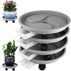 Planterhoma front view of four grey caddies showing value pack and fit benefits