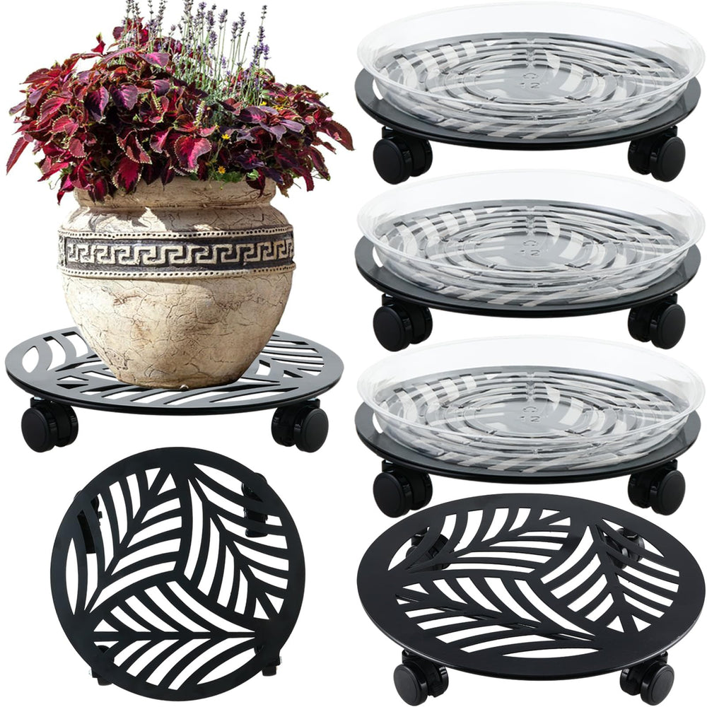 Planterhoma front view showing decorative leaf pattern and durable design benefit
