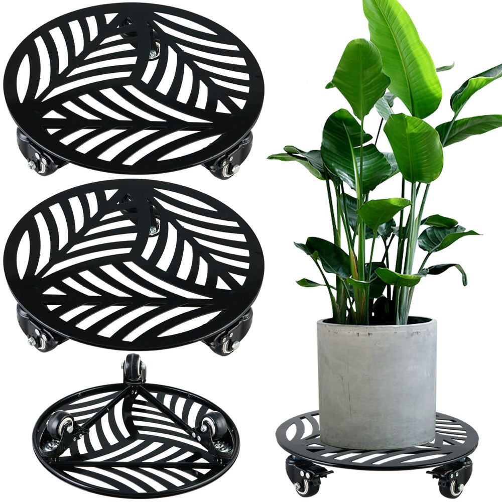 Planterhoma front view showing decorative leaf design and sturdy rim for display