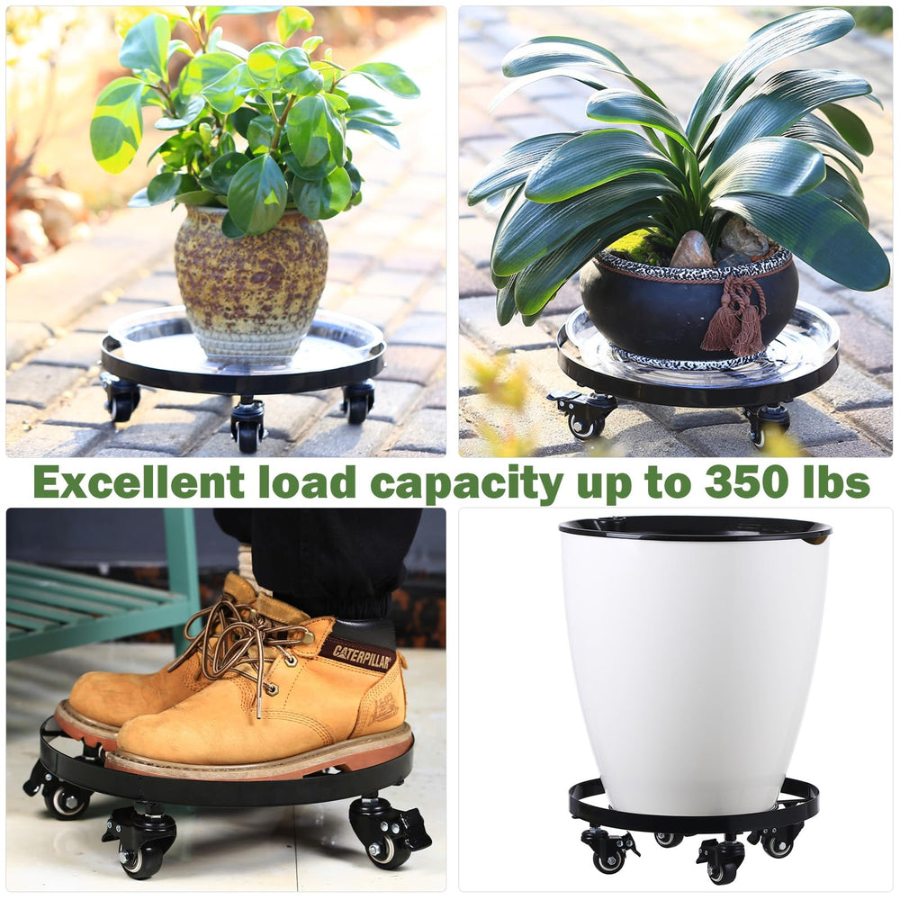 Planterhoma supporting a heavy ceramic pot demonstrating 180-pound capacity