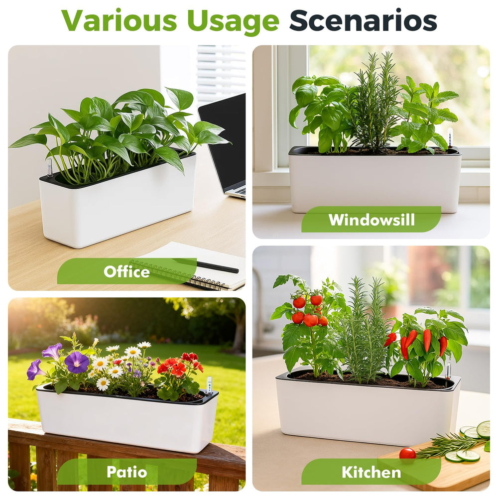 Planterhoma lifestyle balcony display showing two planters enhancing narrow outdoor spaces