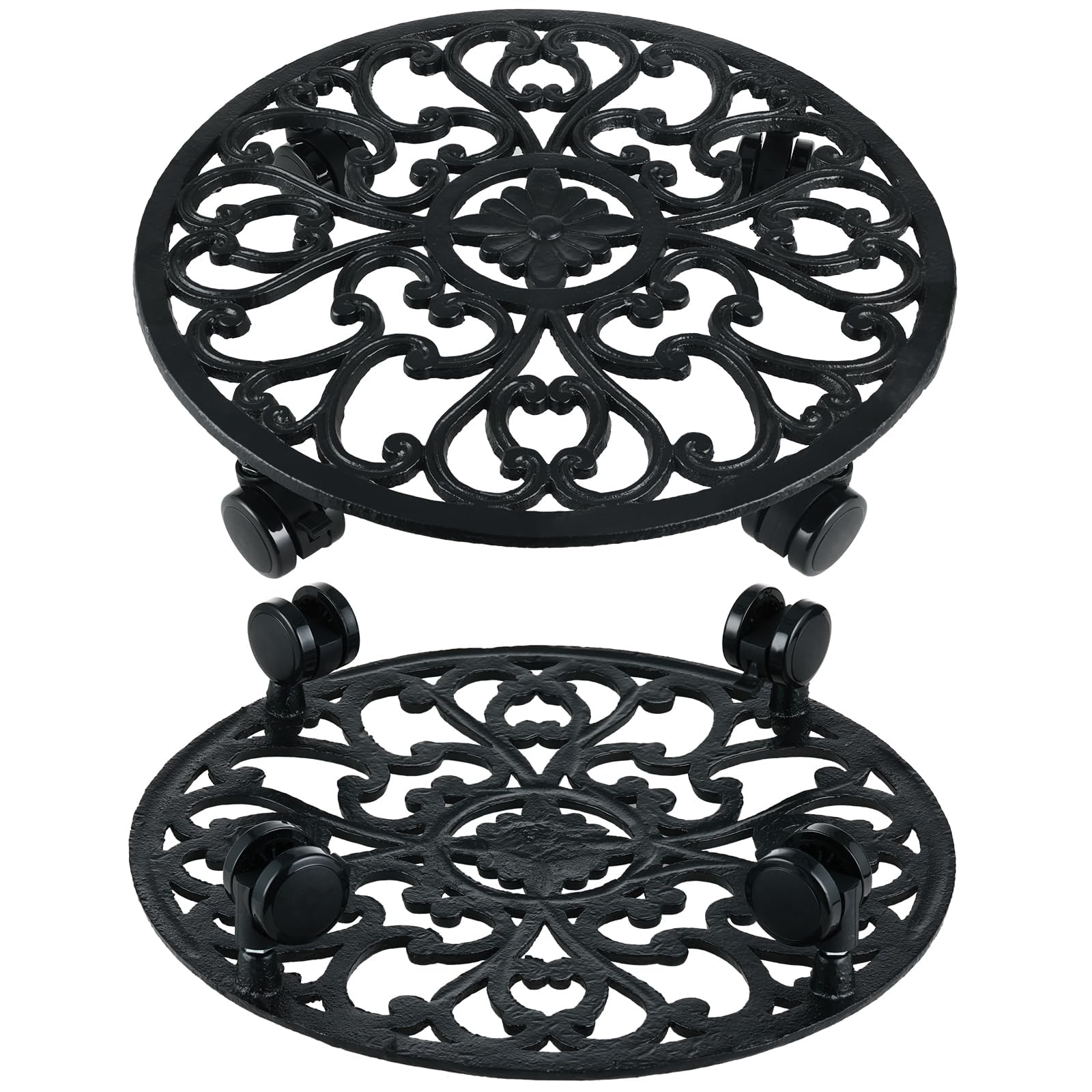 Planterhoma in living room with plants, enhances home decor and floor protection