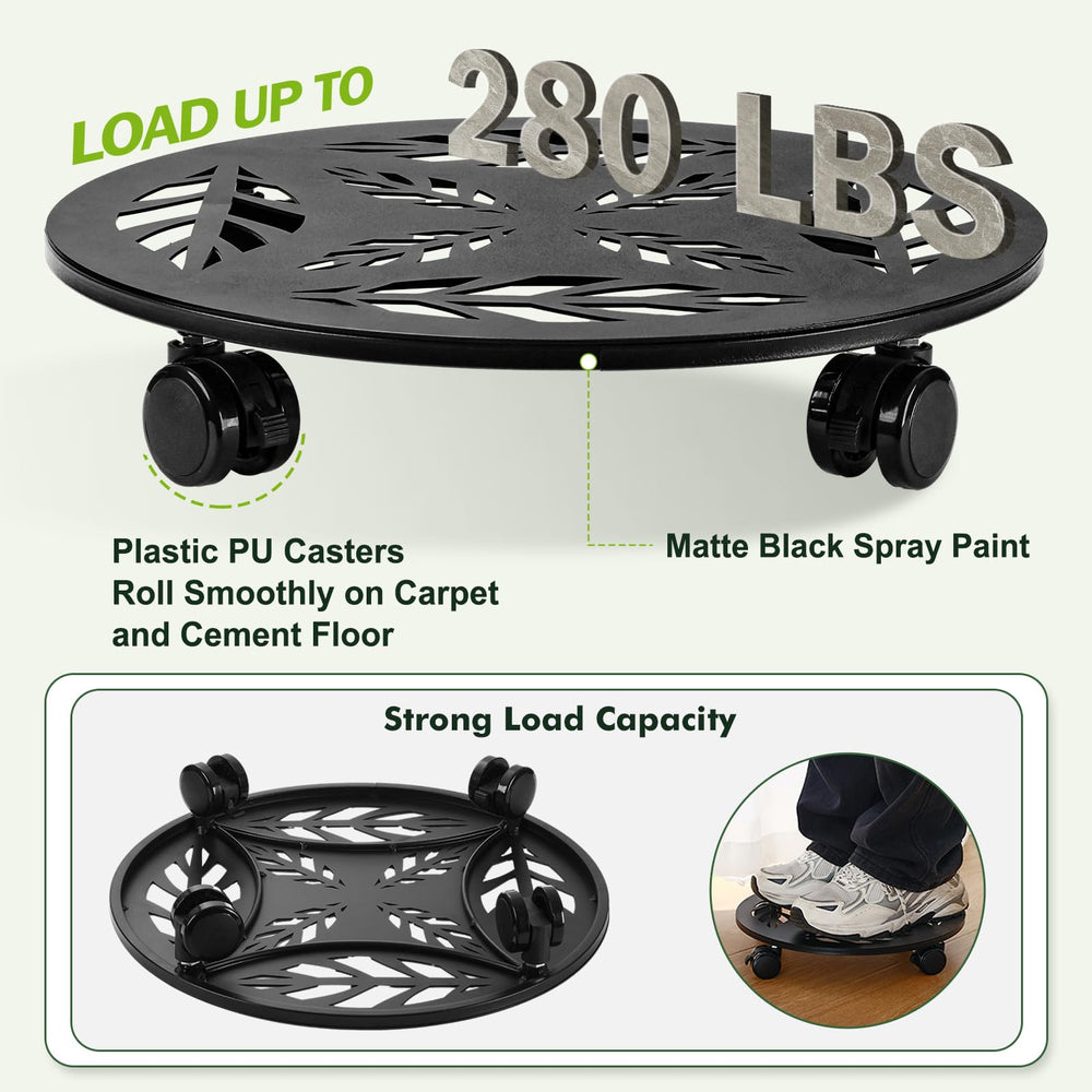 Planterhoma locking caster close-up demonstrating secure positioning and stability