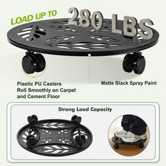 Planterhoma locking caster close-up demonstrating secure positioning and stability