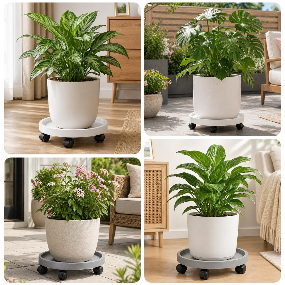Planterhoma supporting a heavy trash can to show multiuse mobility benefit