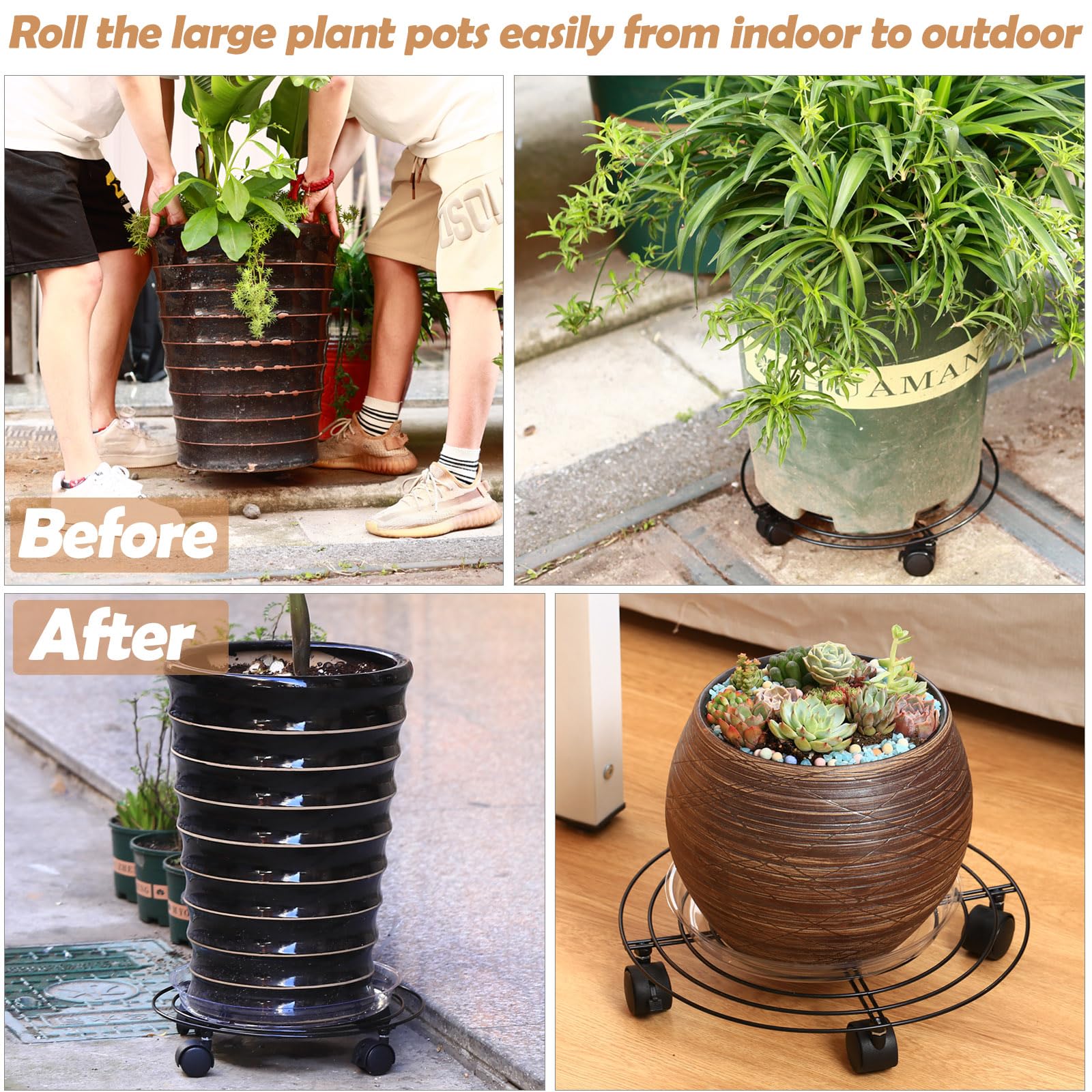 Planterhoma on outdoor patio with planter showing weather-ready mobility and protection