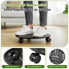 Planterhoma caddy with large pot in living room showing easy repositioning benefit