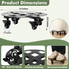 Planterhoma PU wheel and locking caster detail offering smooth roll and secure hold