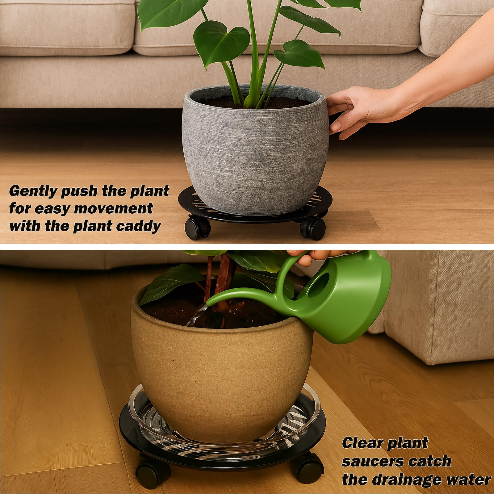 Planterhoma scale shot with a large ceramic pot illustrating load capacity