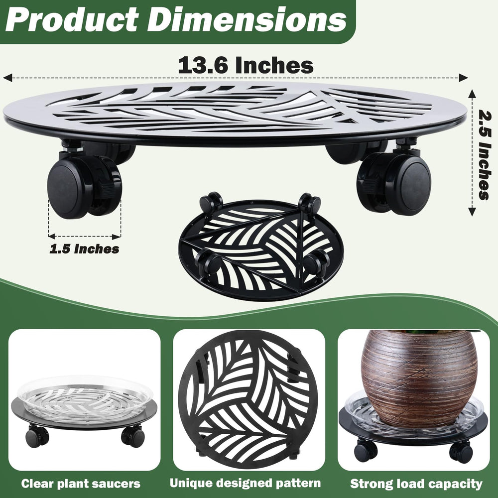 Planterhoma side view assembled caddy with planter showing stable heavy-duty support benefit