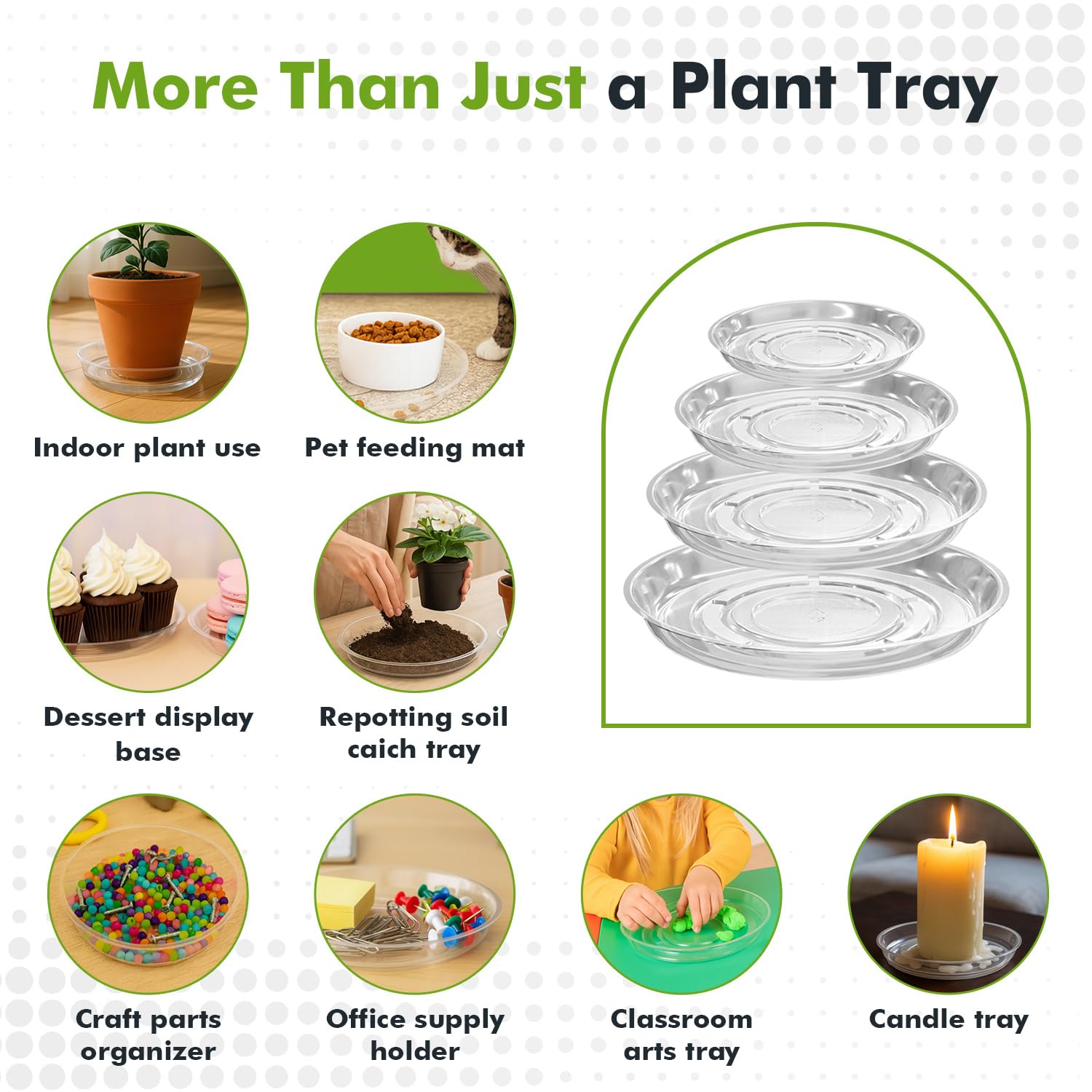 Planterhoma size comparison showing multiple diameters for proper pot fit