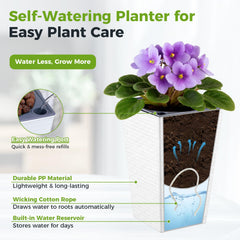 Planterhoma close-up of 3D textured surface adding decorative appeal and grip