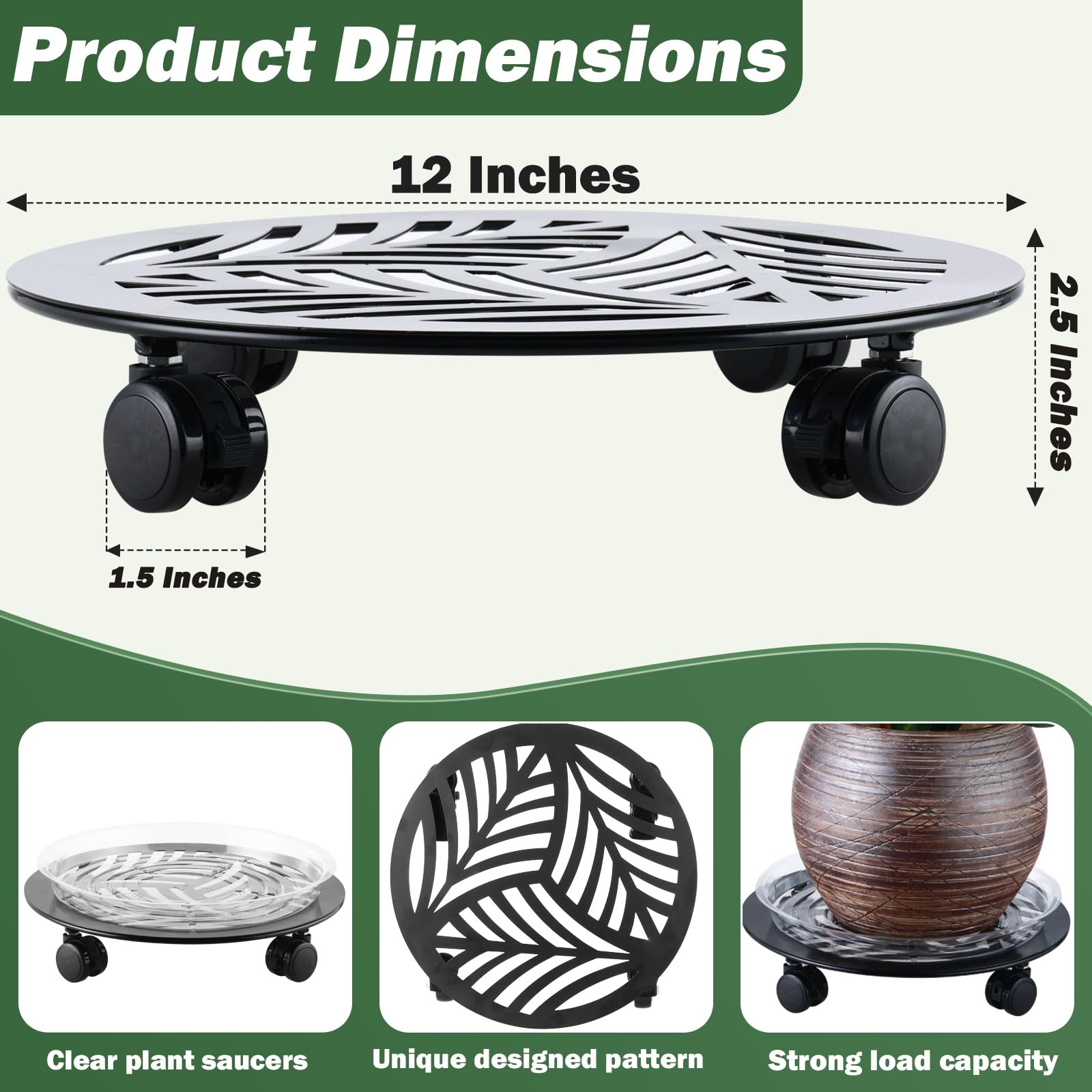 Planterhoma top view showing tropical leaf cutout pattern and stylish decorative appeal