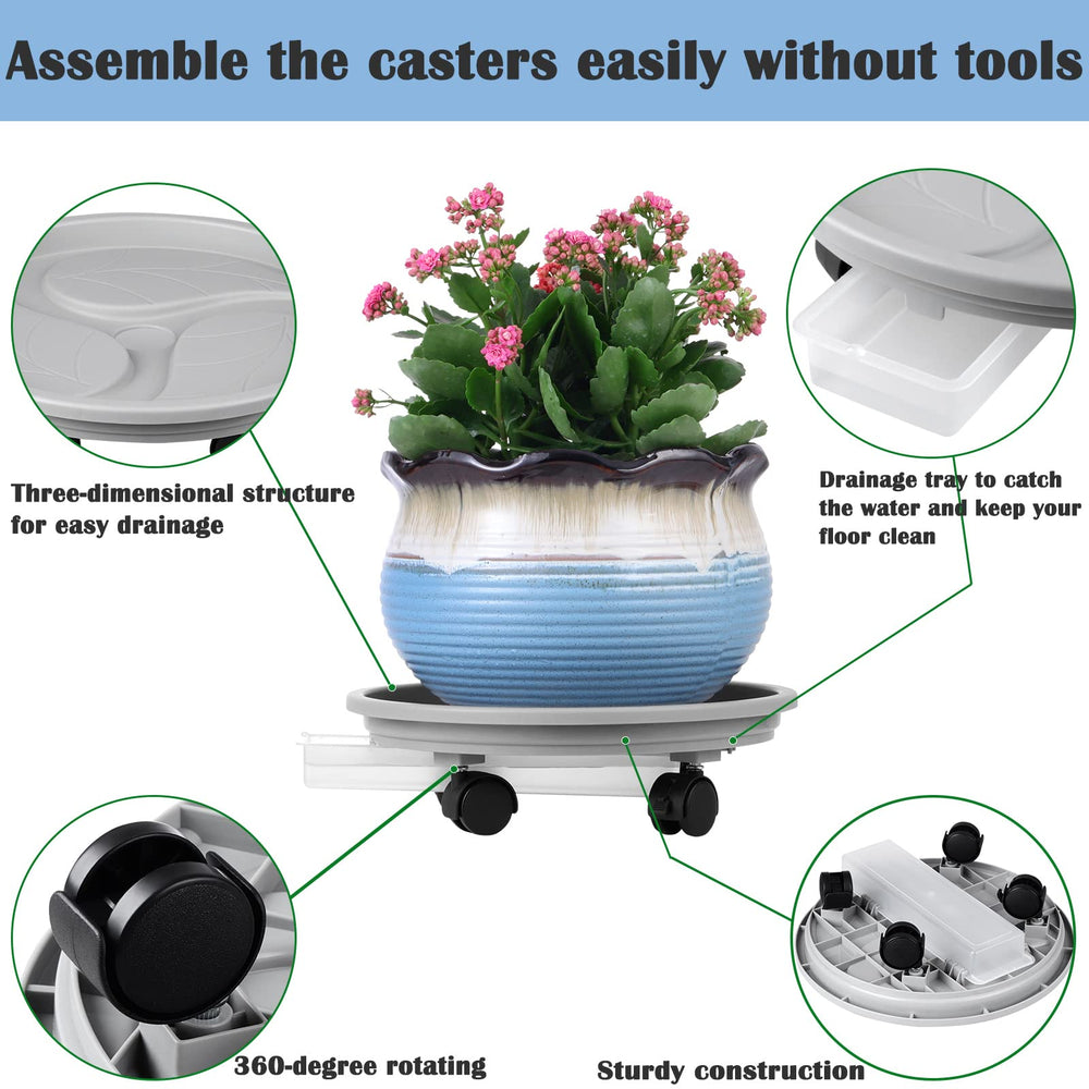 Planterhoma close-up of saucer and removable drainage tray preventing spills