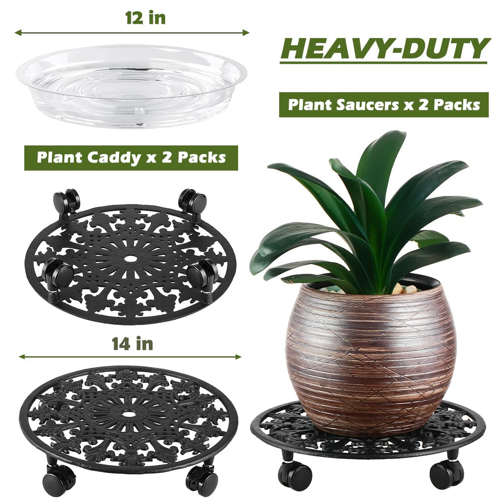 PlanterHoma top view saucer catching overflow to protect surfaces
