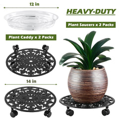 PlanterHoma top view saucer catching overflow to protect surfaces