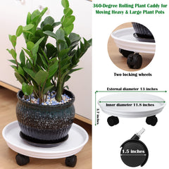 Planterhoma top view with pot showing secure platform and spill catch benefit