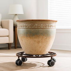 Planterhoma caster close-up showing smooth wheels for effortless movement
