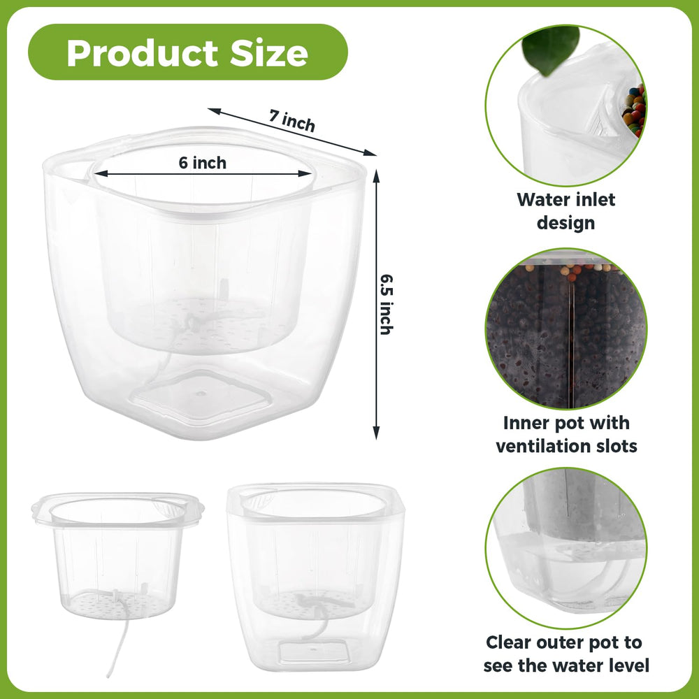 Planterhoma cotton wick and refill hole detail for effortless reservoir watering