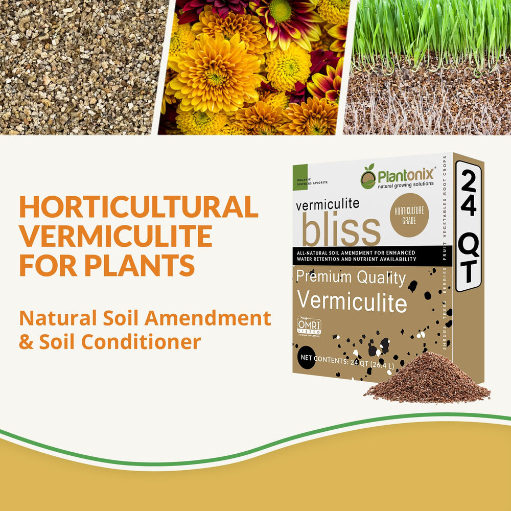 plantonix close-up texture of coarse vermiculite highlighting water retention