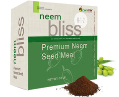 plantonix Neem Bliss front bag showing 10 lb organic fertilizer benefits