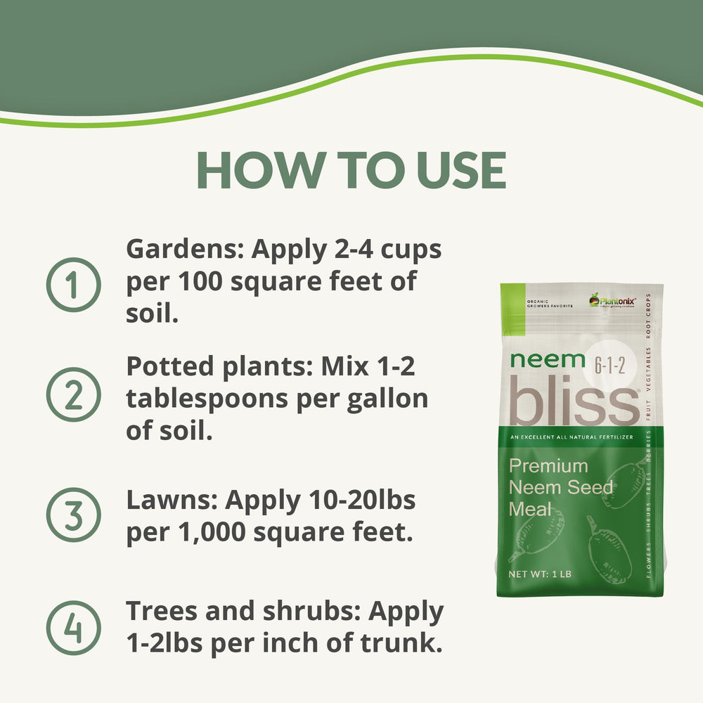 plantonix Neem Bliss mixed into potting soil improving moisture and nutrients