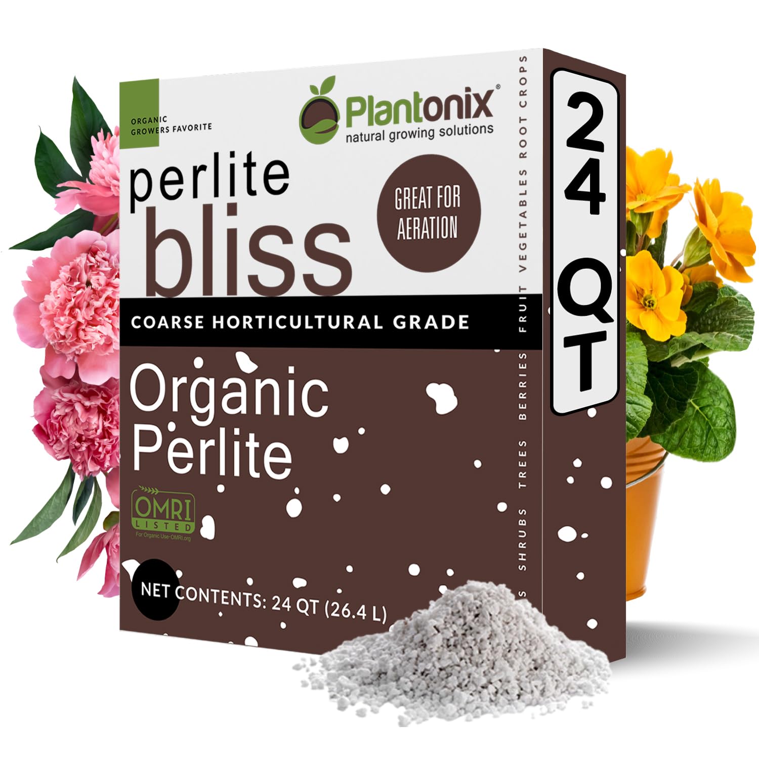 plantonix front bag showing product label and benefits for better plant growth
