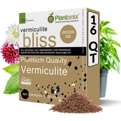 plantonix Vermiculite Bliss front bag showing packaging and quantity, convenient for storage