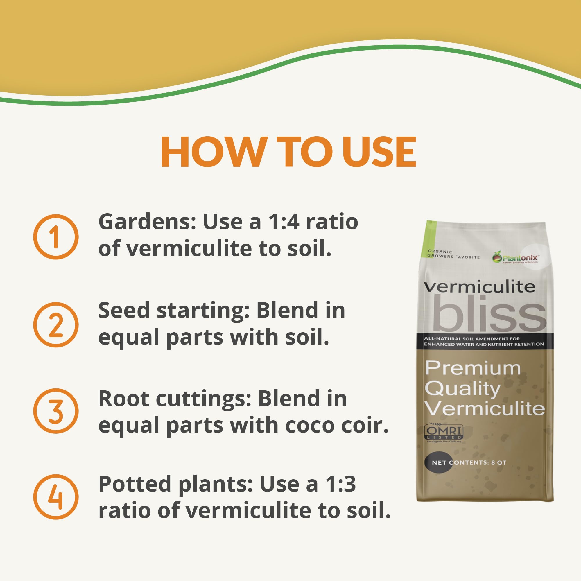plantonix vermiculite blended with potting soil improving aeration