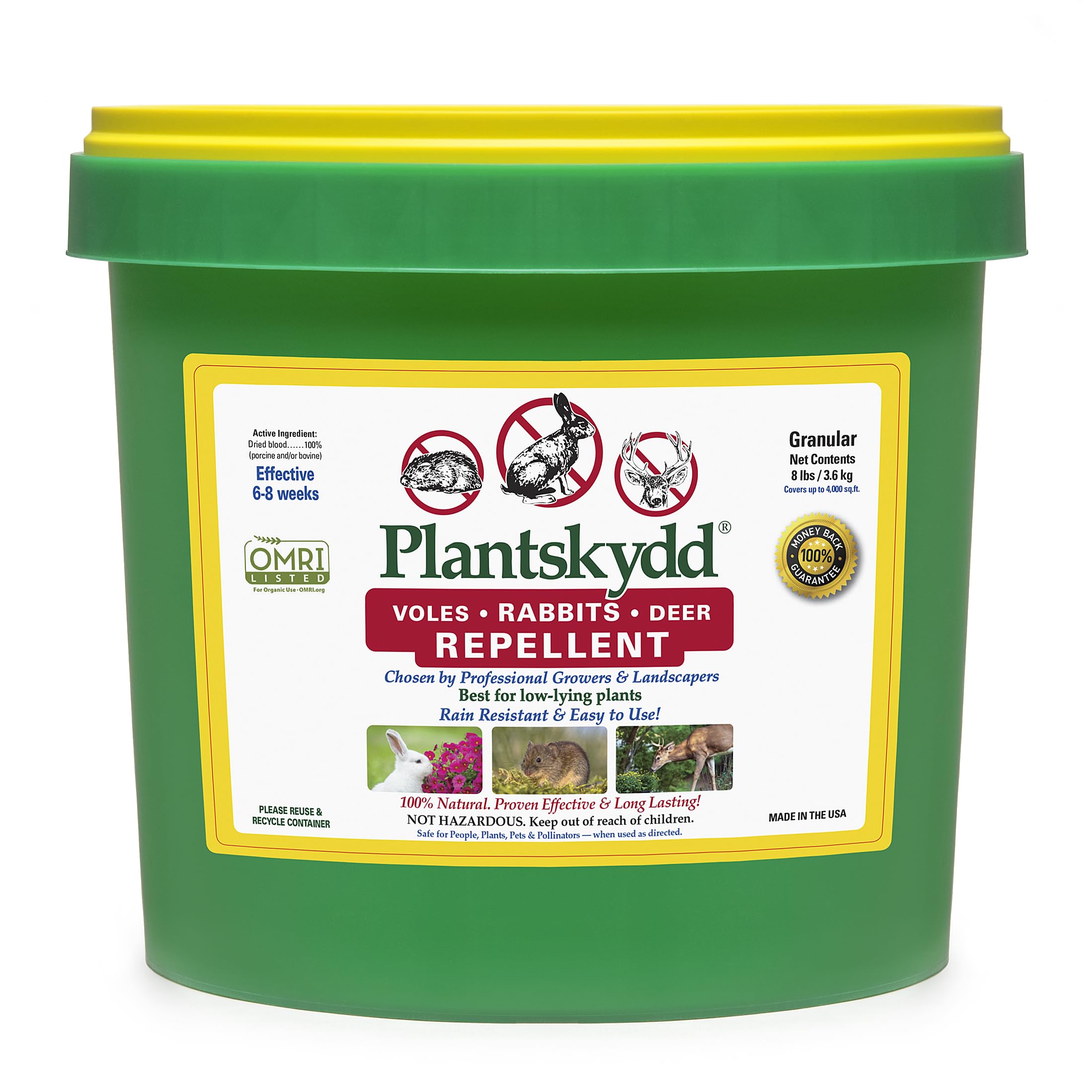 Plantskydd 8 lb pail front view showing packaging and brand