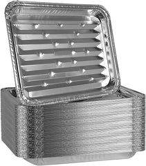 PLASTICPRO front view of grill pans showing pack and ribbed texture for easy grilling